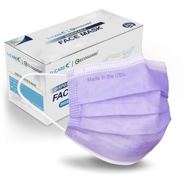 EcoGuard Disposable Face Mask, Made in USA