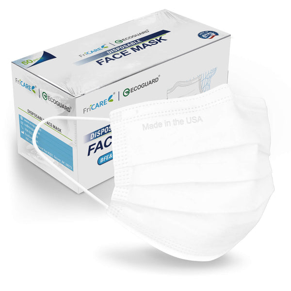 EcoGuard Disposable Face Mask, Made in USA