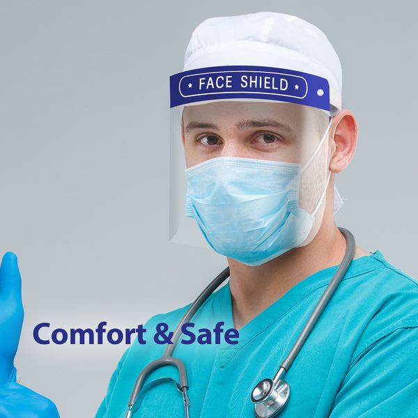 Safety Face Shield, Pack of 25
